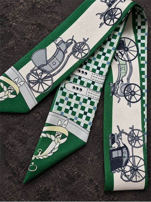 mini foulard fantasia SETTEBÌ | TWI03CARROZZE VERDE
